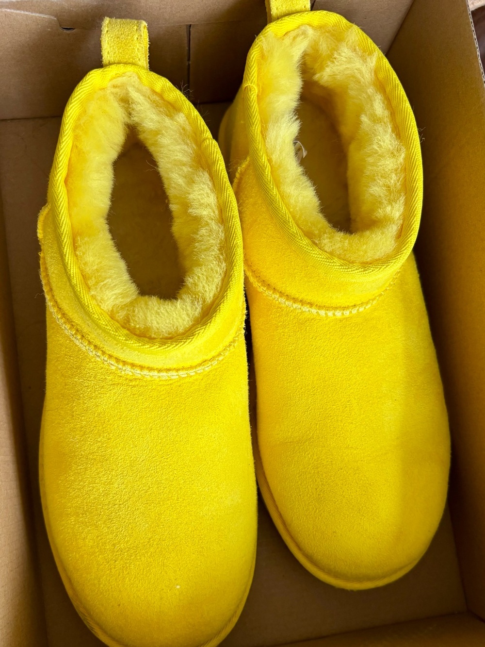 UGG Canary Yellow Classic Ultra Mini